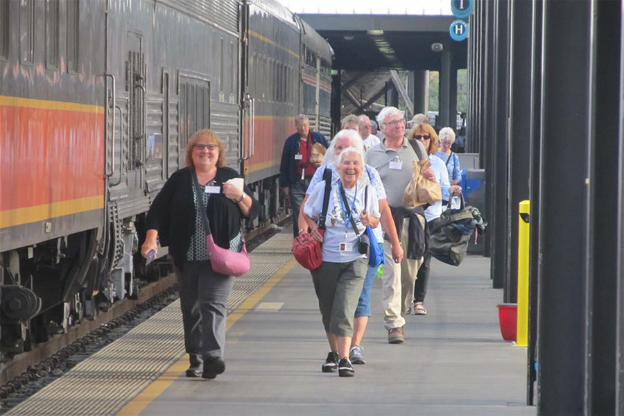 130 50 Our Passengers Boarding at Seattle King Street   Station